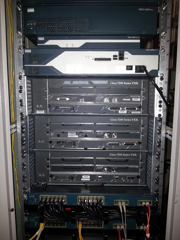 Cisco 7204 VXRs in My Home Lab